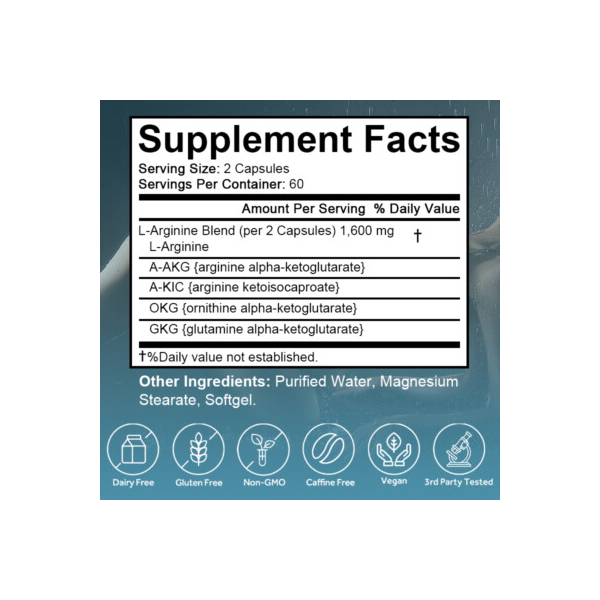 Arginina Akg Styphdxfirol Max Flow Aumento Oxido Nitrico 120 Softgel Caps-6