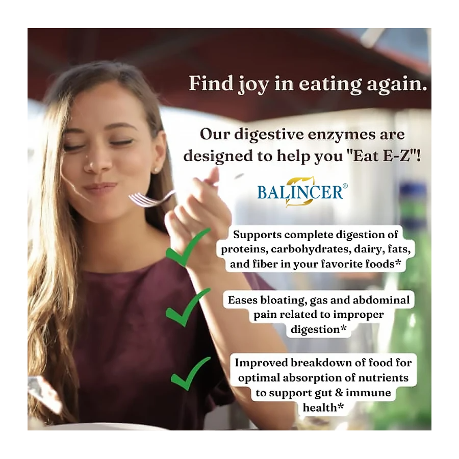 Balincer Enzimas Digestivas Mejoran La Digestion Estomacal 120 caps-3