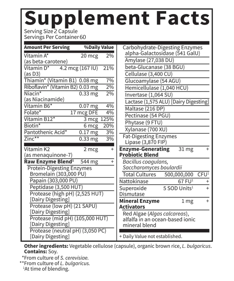 Balincer Enzimas Digestivas Mejoran La Digestion Estomacal 120 caps-6