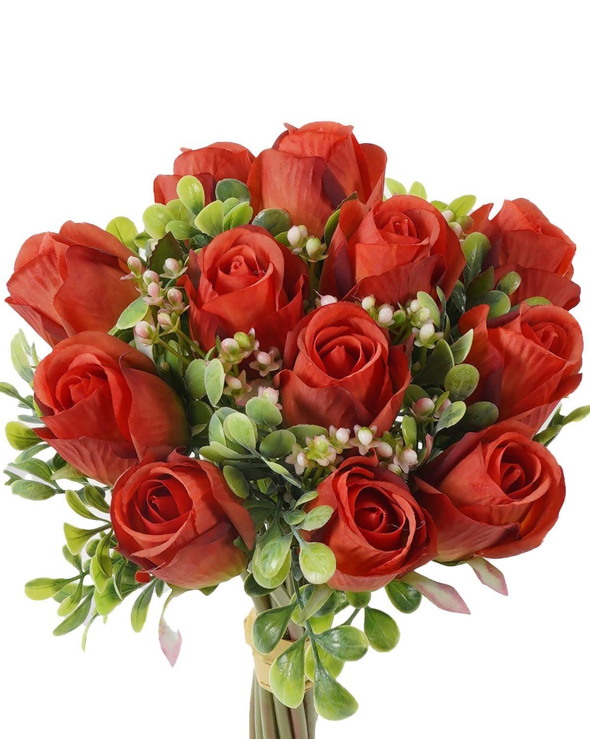 Ramo Rosas Rojas 33 CM Artificial-2