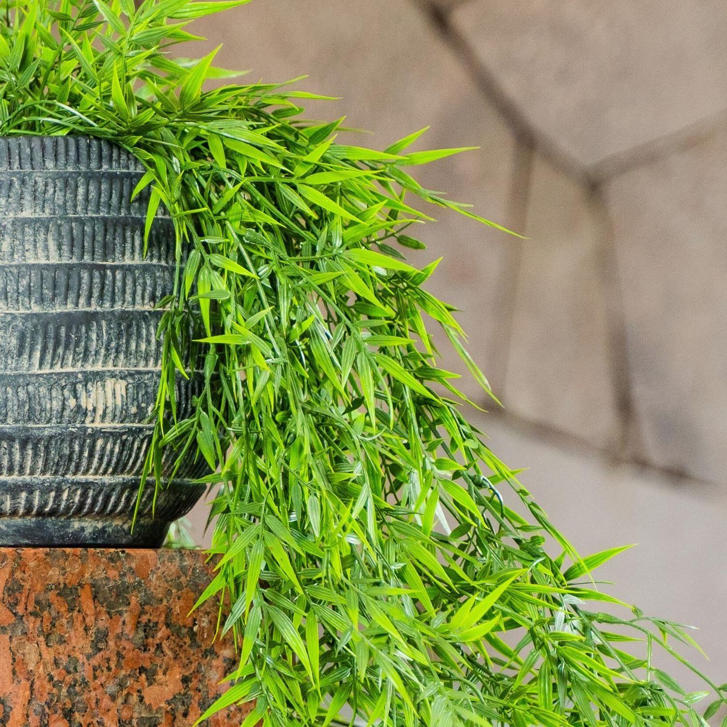 Planta Colgante Artificial Bamboo 90 CM-2