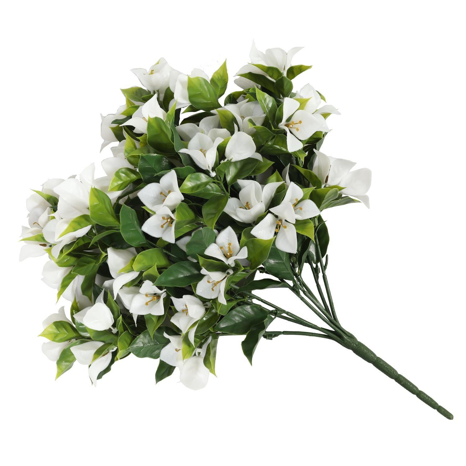 Planta Colgante Artificial Gardenia 50 CM Blanca-2