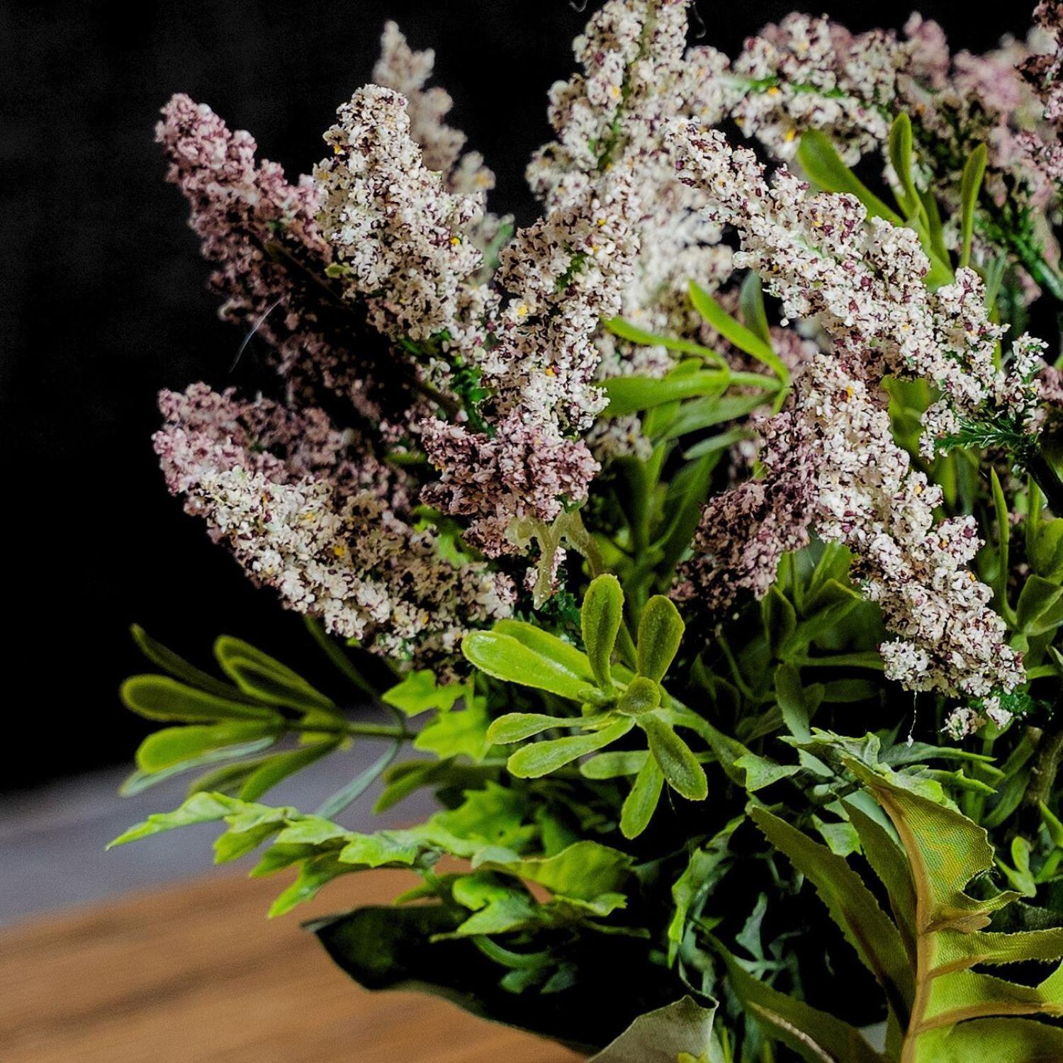 Planta artificial Lavanda En Macetero Blanco 29 Cm-2