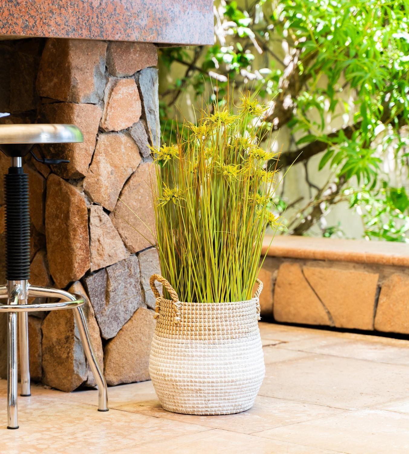 Planta artificial Grass Amarillo 91 Cm-1