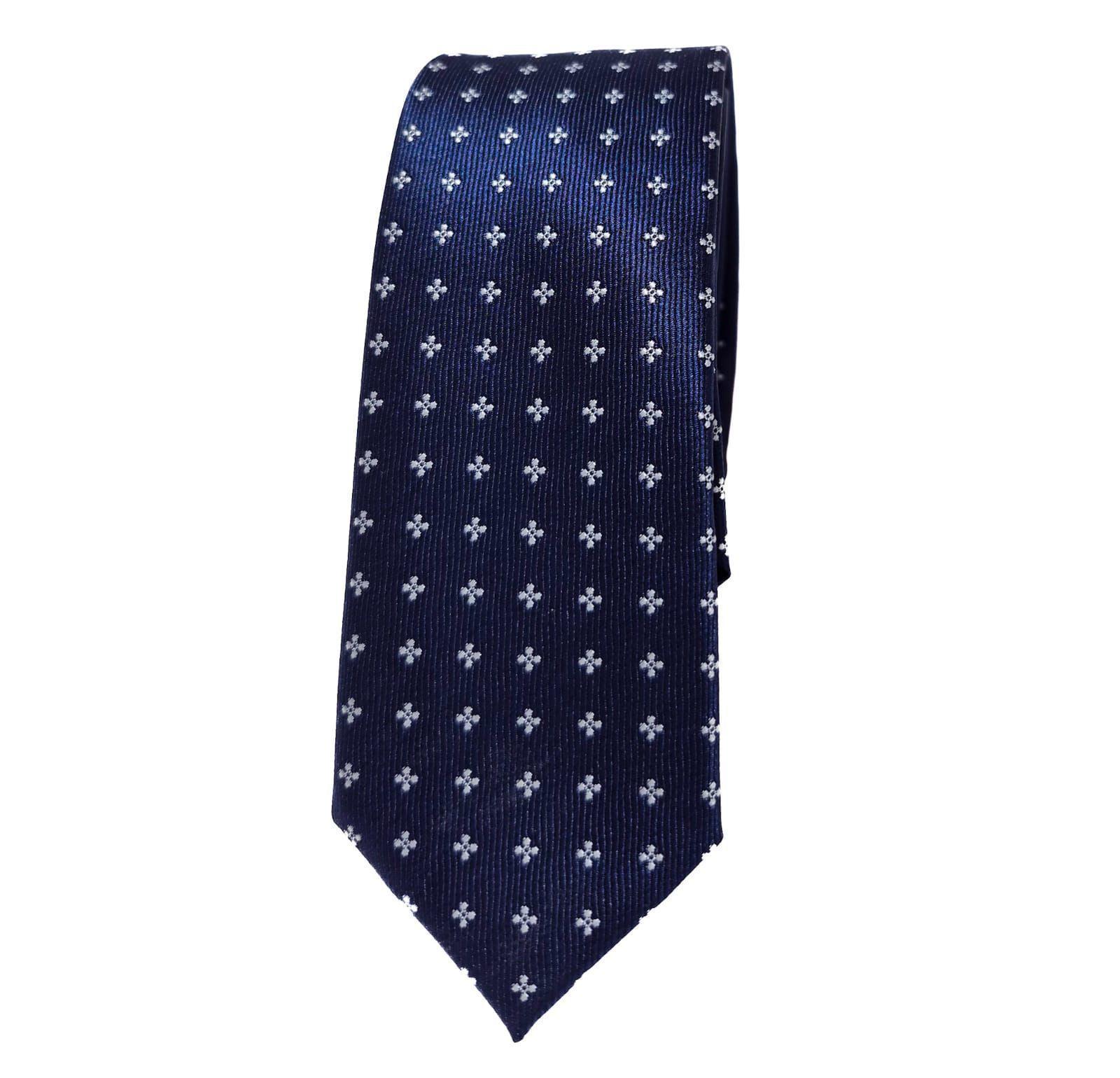 Corbata Azul con dise o Geom trico Floral Arrow 5 cm-1