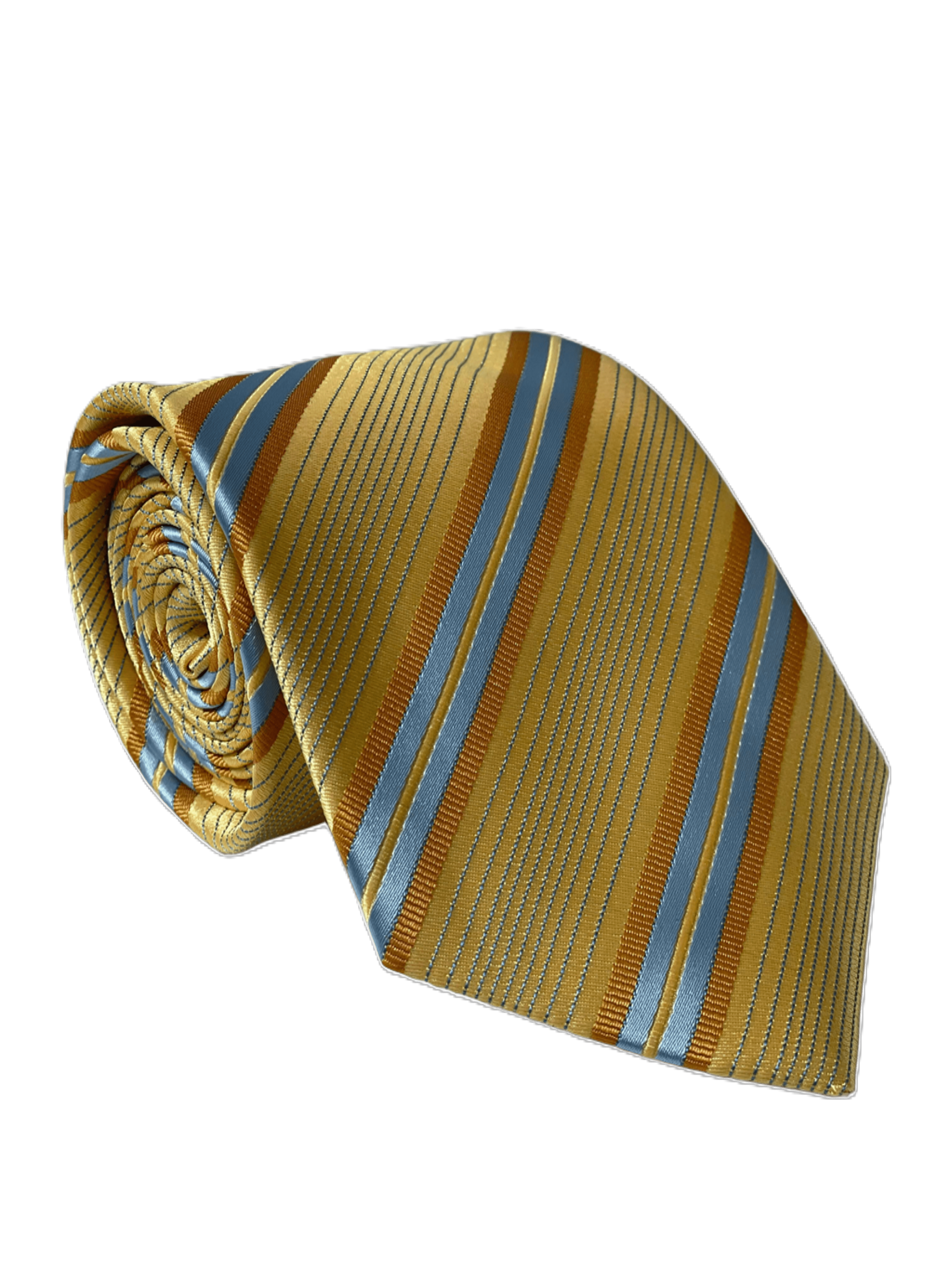 Corbata regimental color Mostaza-0