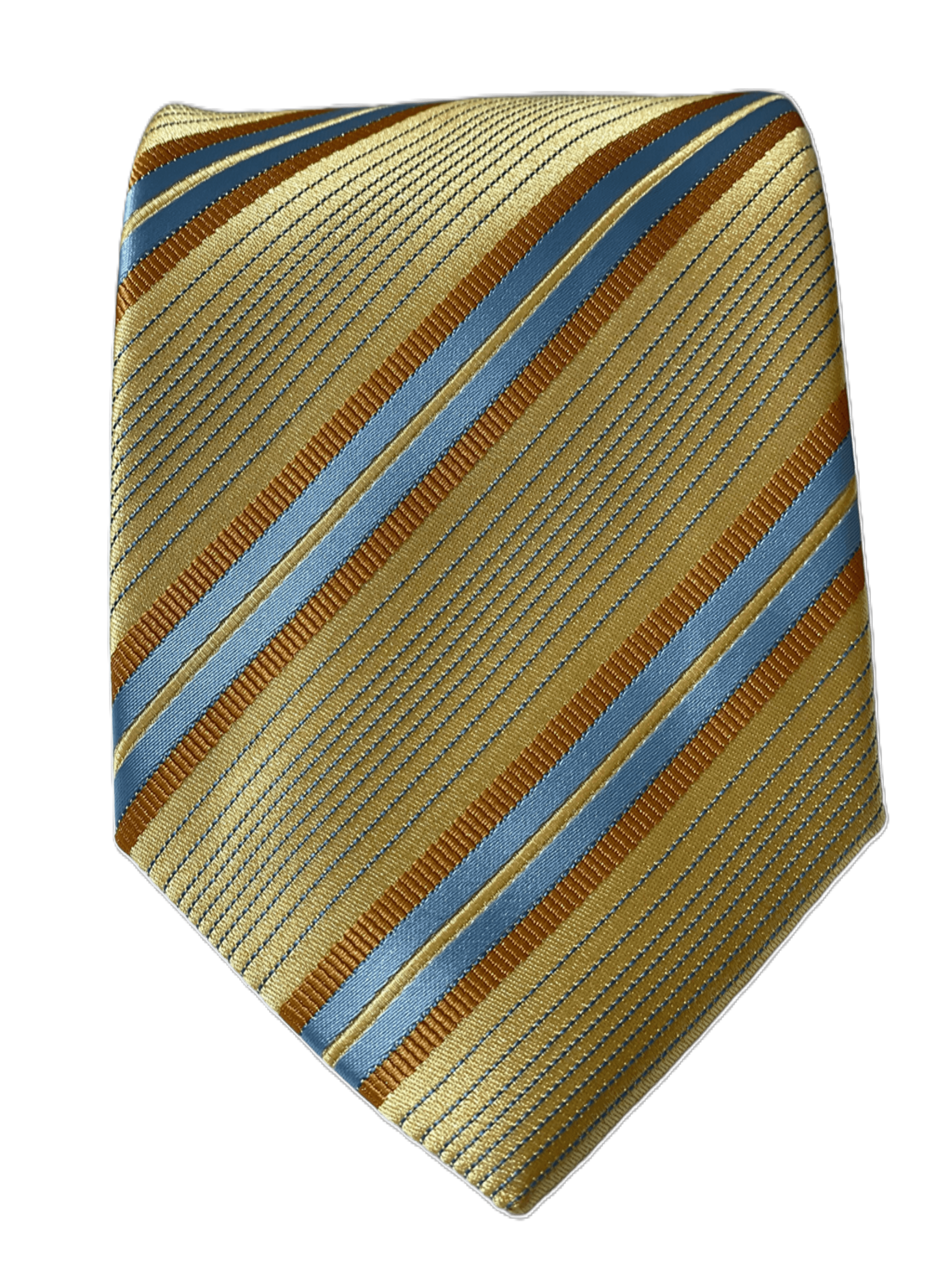 Corbata regimental color Mostaza-1
