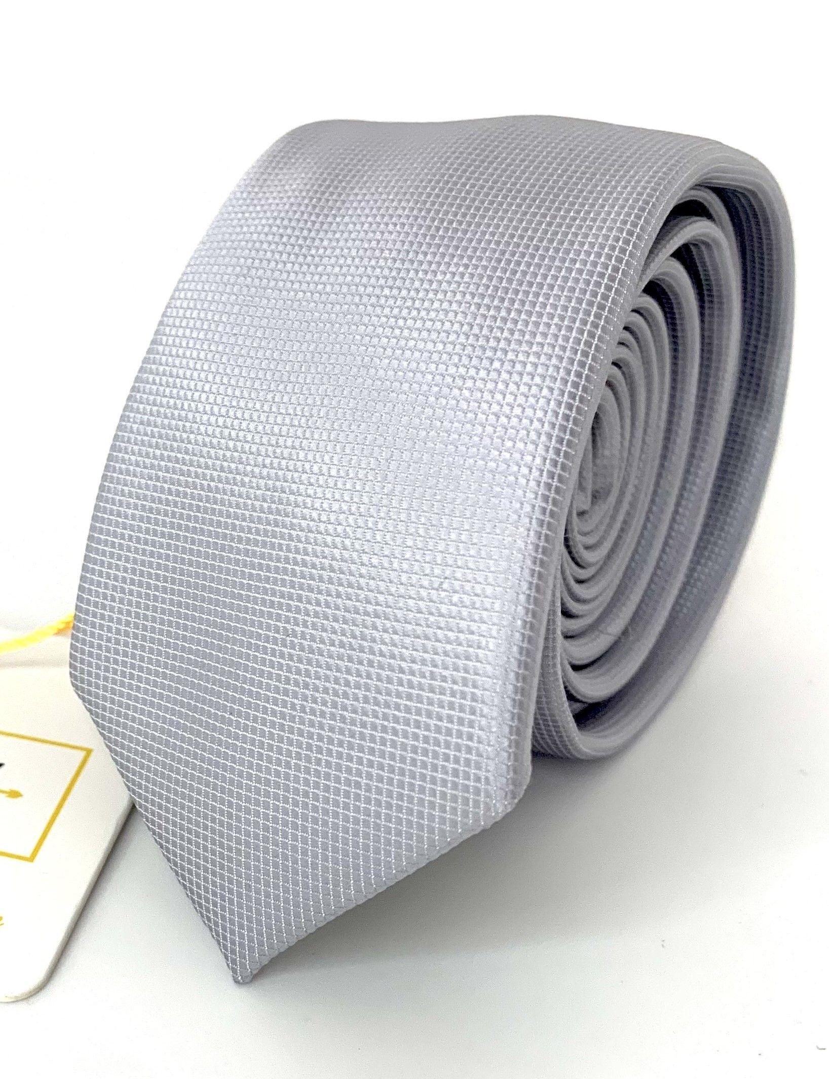 CORBATA GRIS PLATA -0