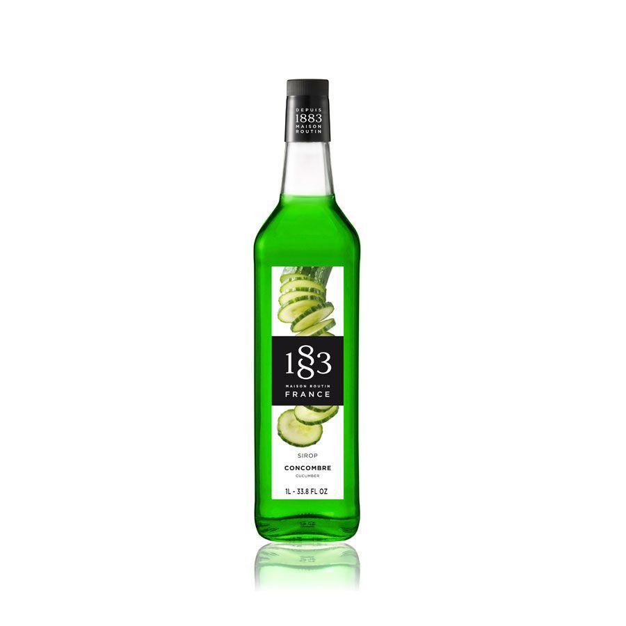 JARABE SIRUP PEPINO CUCUMBER 1883 MAISON ROUTIN FRANCES SYRUP 1L-0