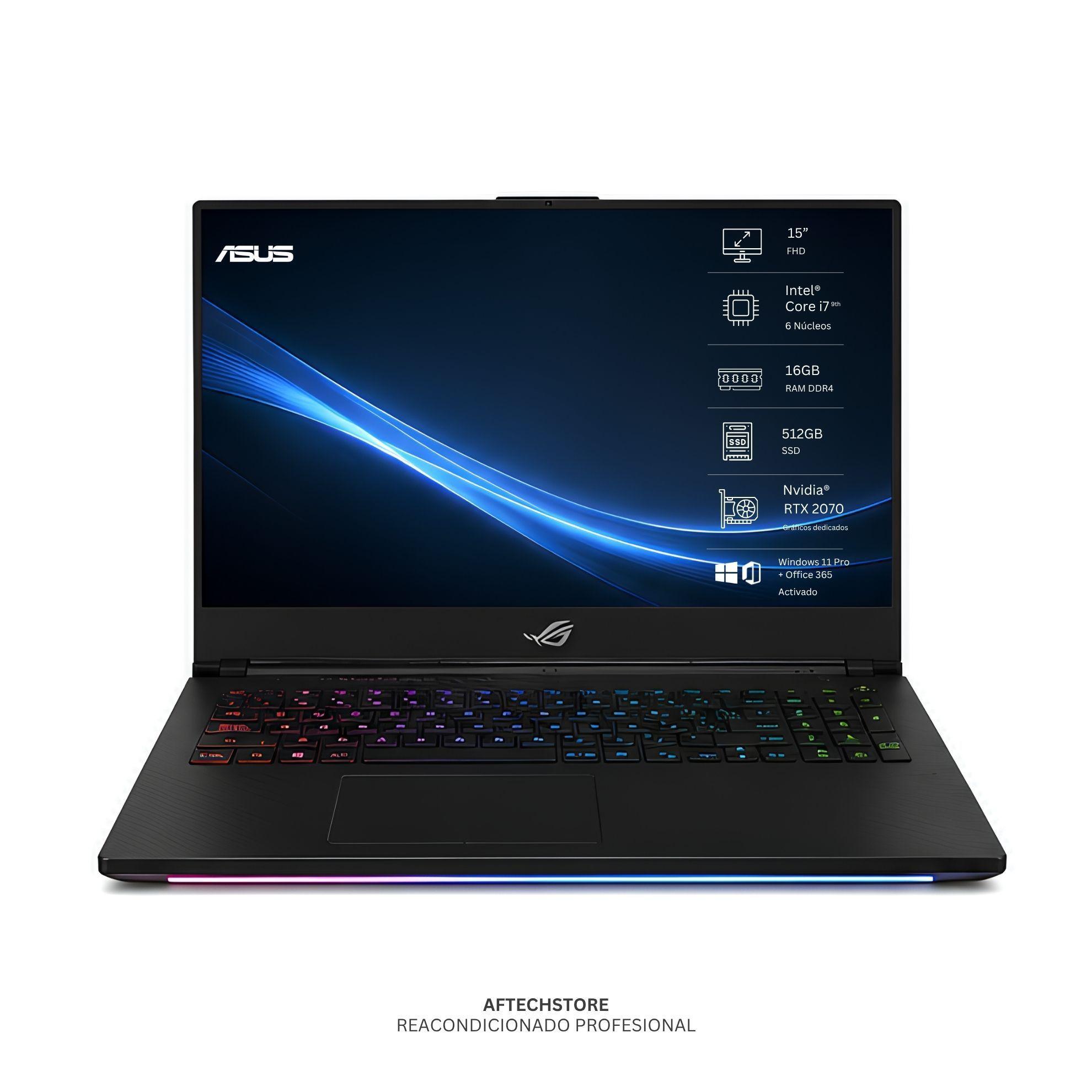 Notebook Asus Rog Strix Scar III I7 9750H 16GB 512GB RTX2070  Edición Exclusiva  Win Office Rea-0