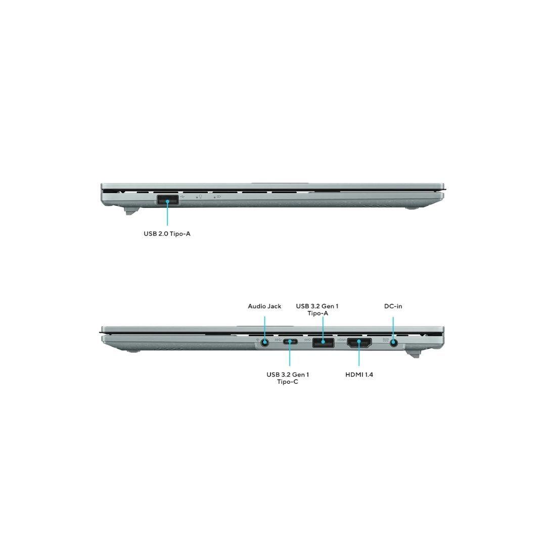 Notebook ASUS Vivobook Go 14 i3-N305 8GB 256GB – Edición Exclusiva – Win + Office – Reacondicionado-3