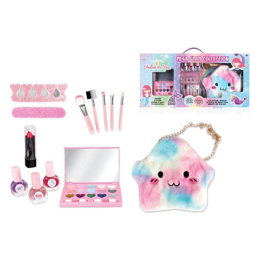 Maquillaje, Manicura Y Cartera Para Niñas Juguete-1