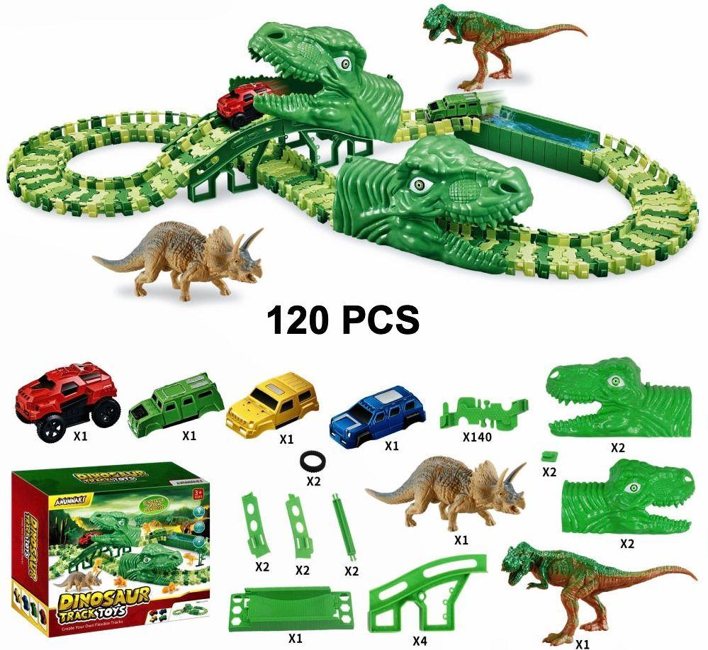 Pista Auto Dinosaurio Flexible-5