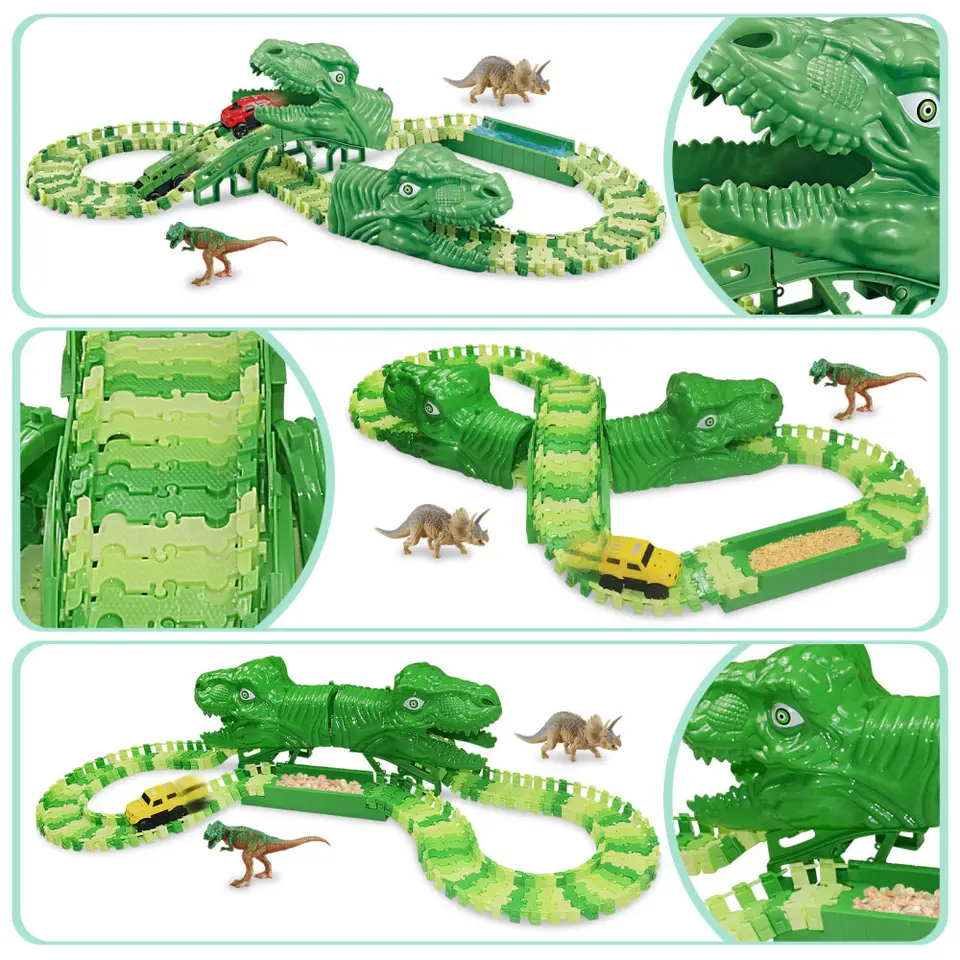 Pista Auto Dinosaurio Flexible-6