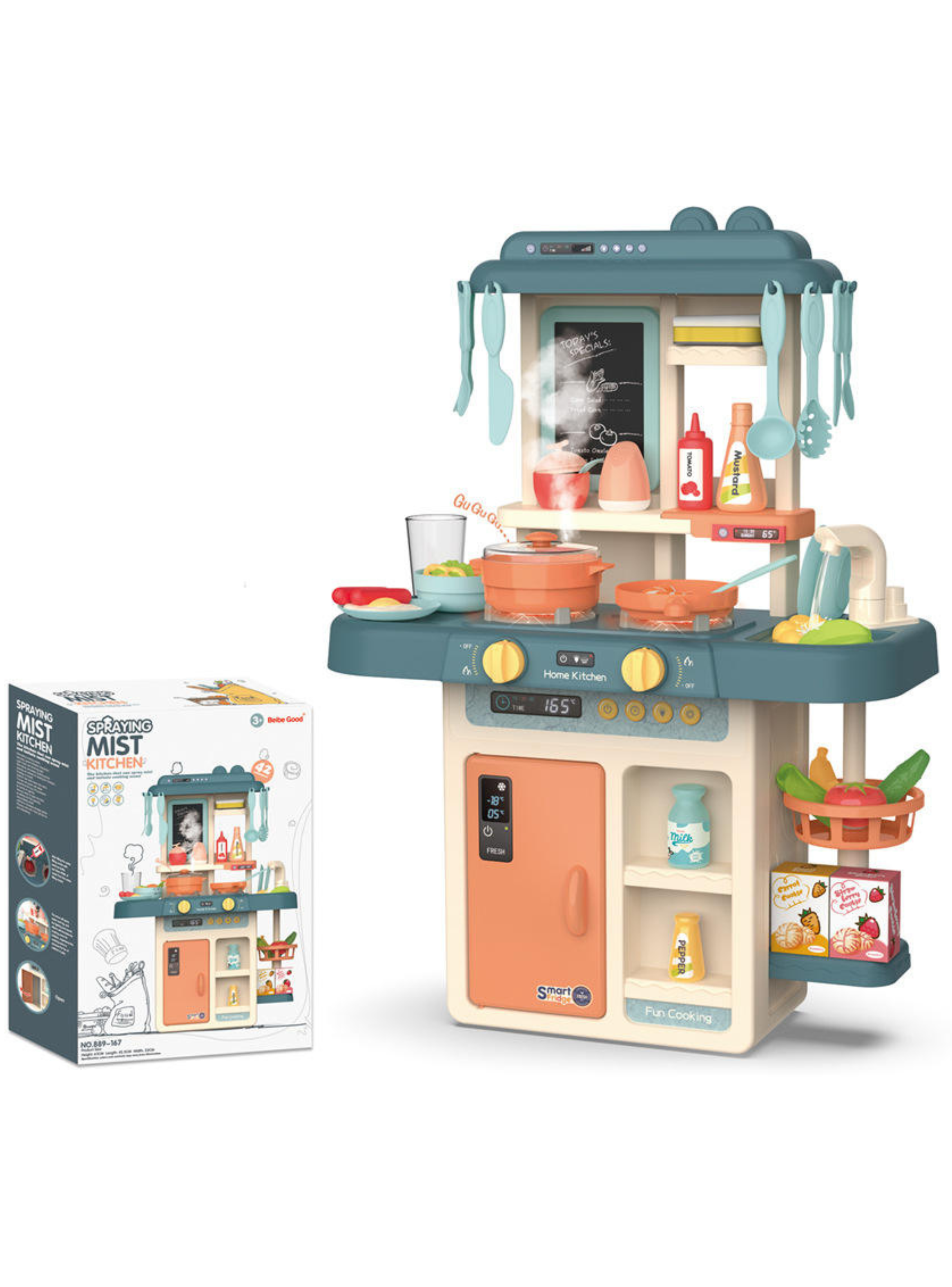 Juego De Cocina 42 Pza, Juego De Simulación, Con Sonido Real-3