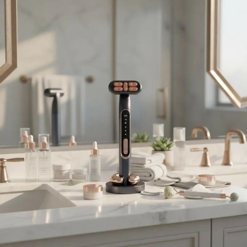 Varita Rejuvenecedora Facial Led Ems Calor Vibracion eAura-3