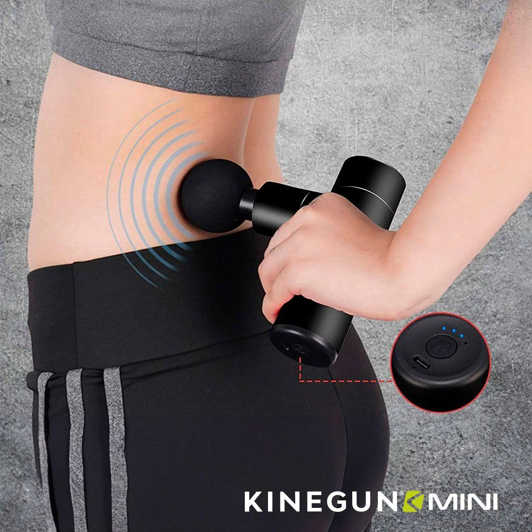 Pistola de Masajes Kinegun Mini 4 cabezales 4 niveles intensidad-3
