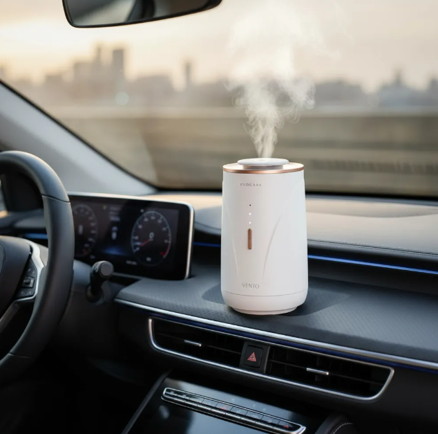 Difusor Aromas Inalambrico 3 Niveles 2 Modos Casa y Auto Blanco-4