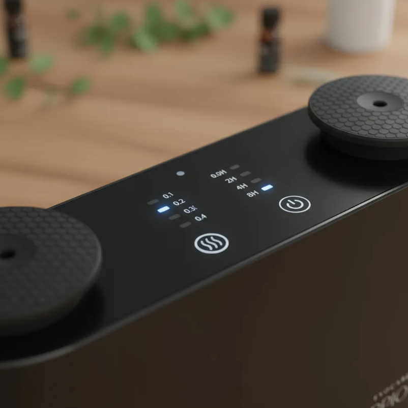 Difusor Aceites Portátil Negro Bluetooth 200 M2 Pantalla Táctil-3