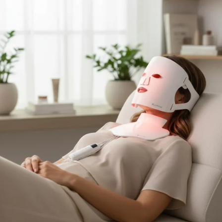 Mascara Led Rostro y Cuello Rejuveneciminento facial-2