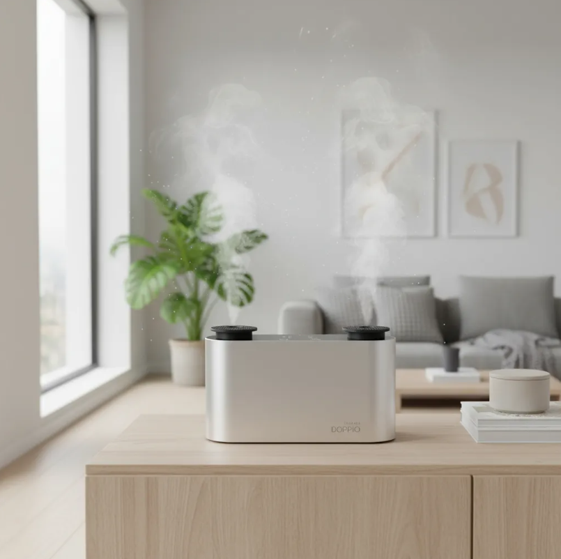 Difusor Aceites Portátil Bluetooth 200 M2 Táctil Plateado-4