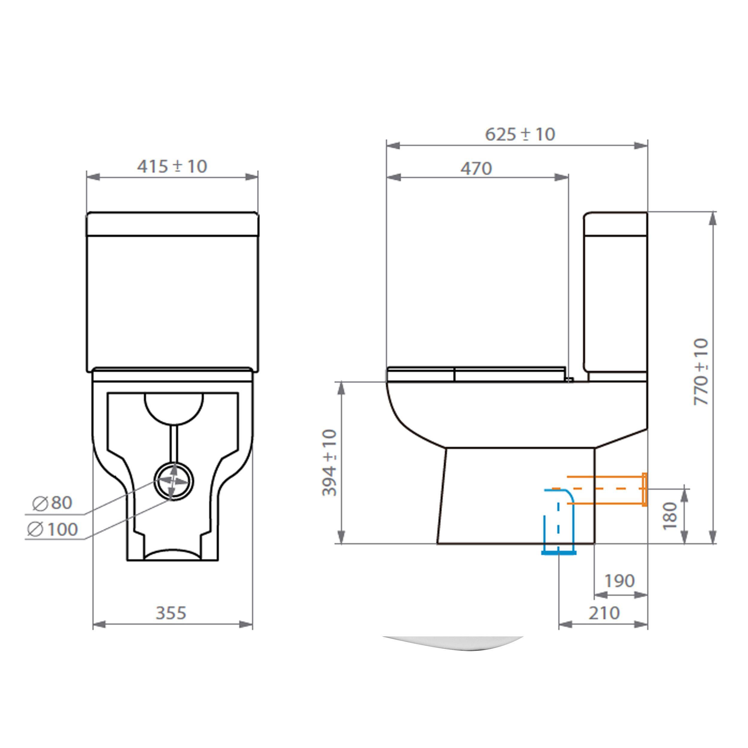 Taza WC Atos Vertical con asiento y fijaciones-3