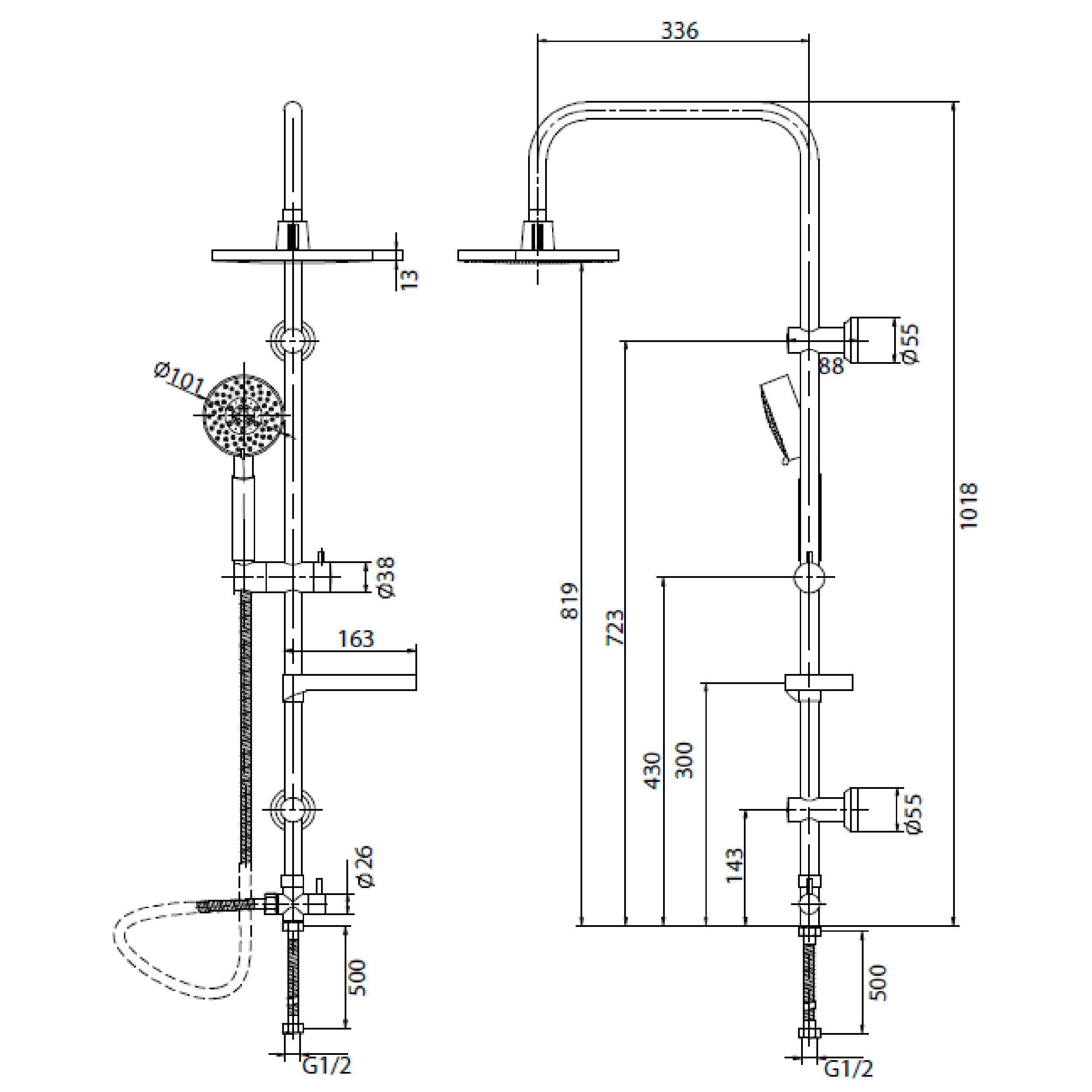 Columna de Ducha Venti-5