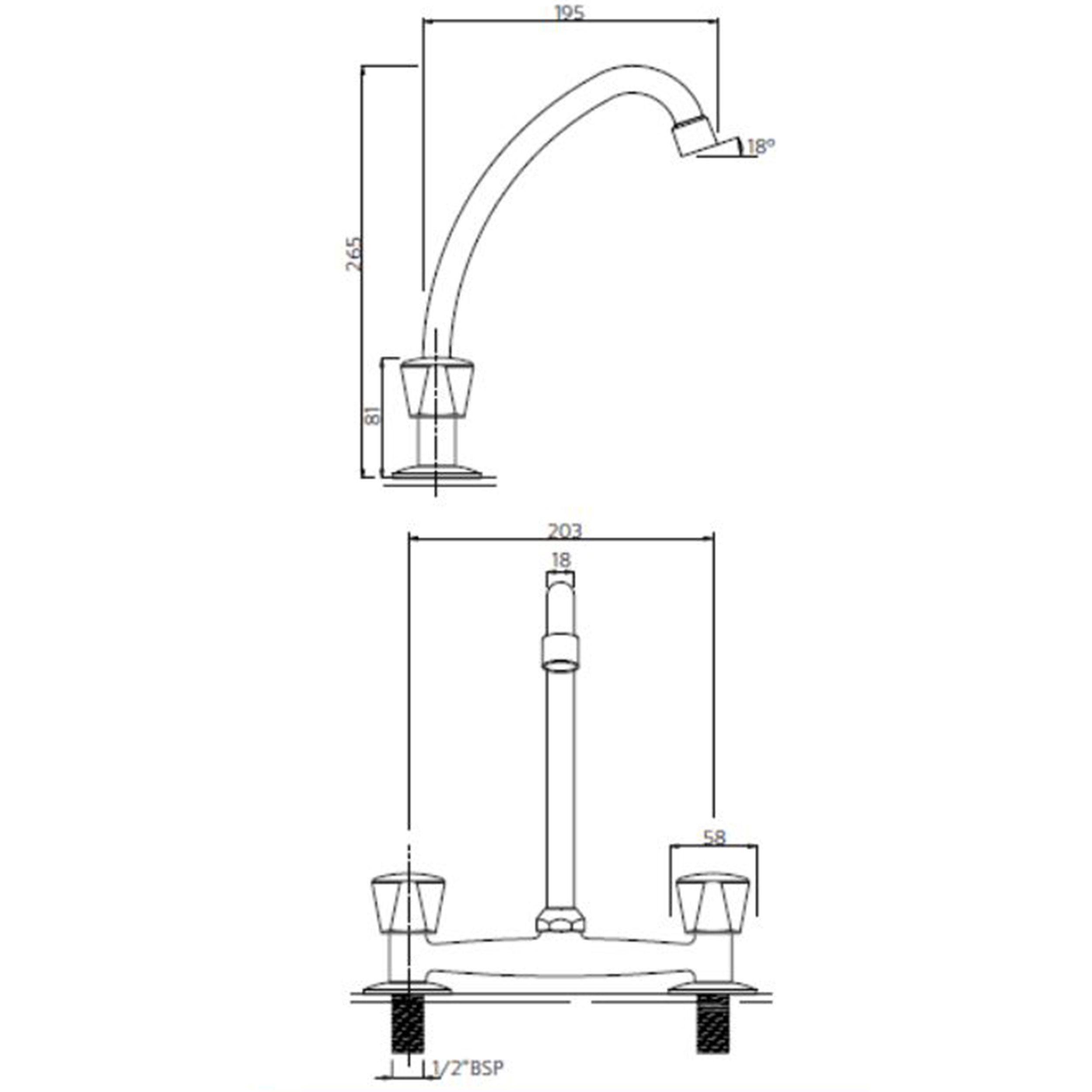 Combinación Lavaplatos 8" Tévere Cromo-3