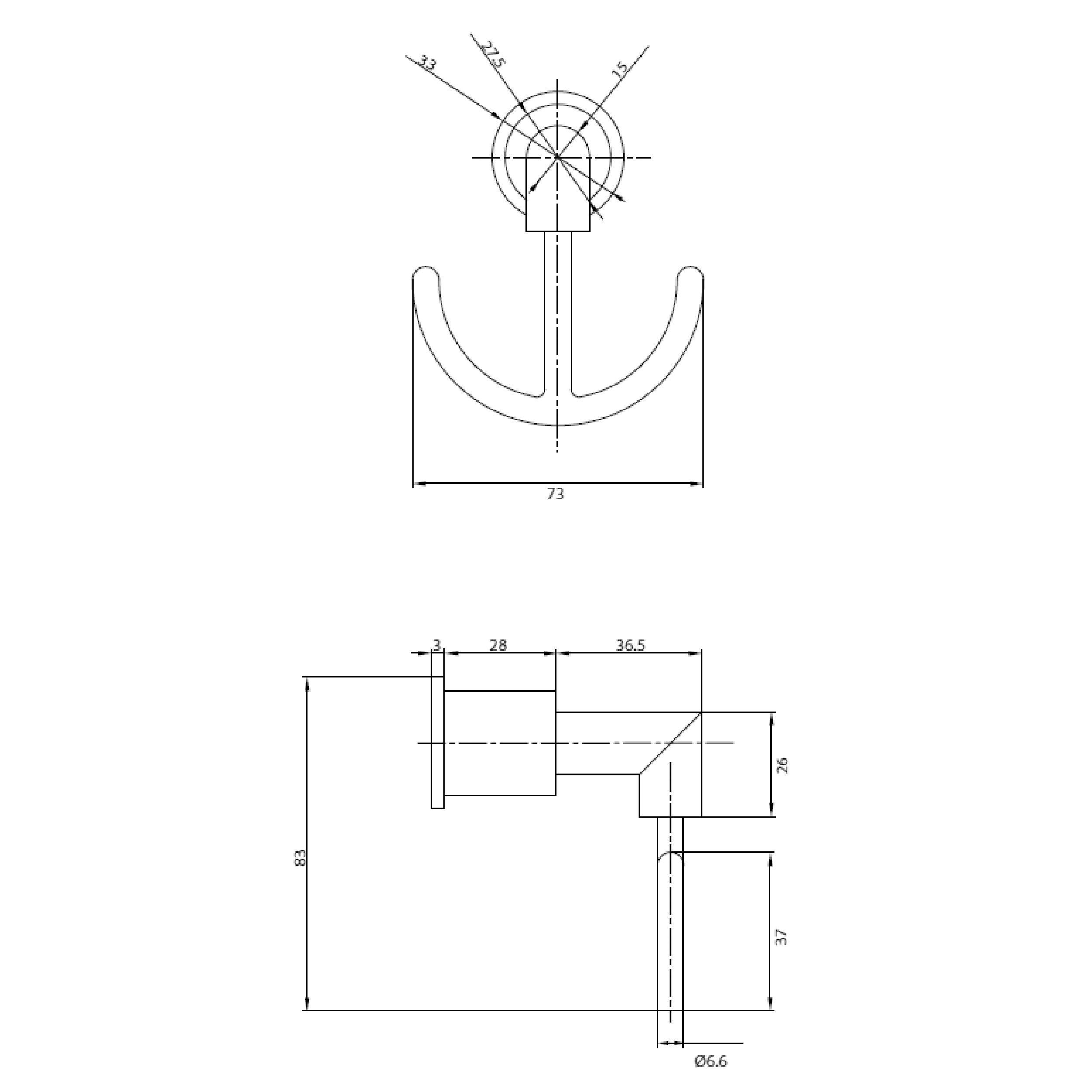 Percha Doble Toalla SL-3