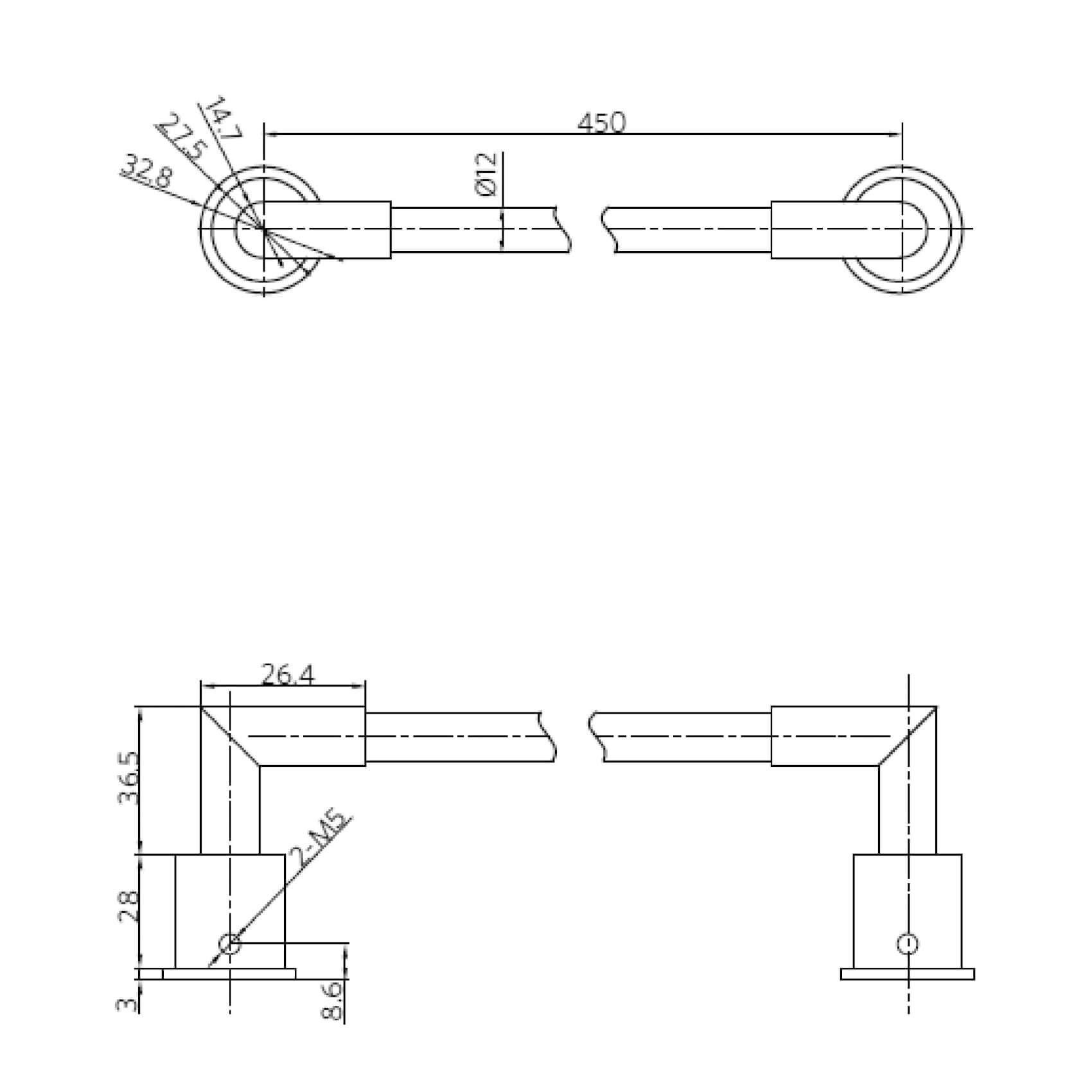Barra Toalla 18 ( 46cm ) SL-3