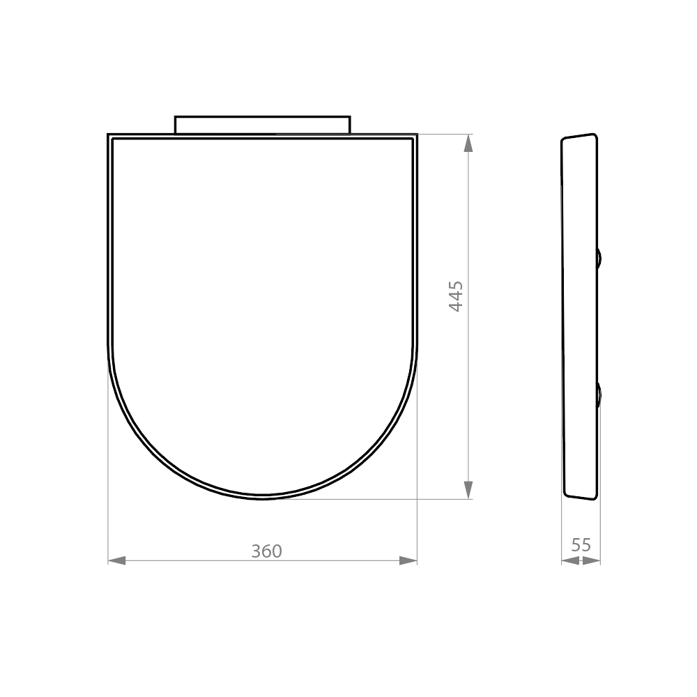 Asiento y Tapa Urea Soft Close para WC Acros-5