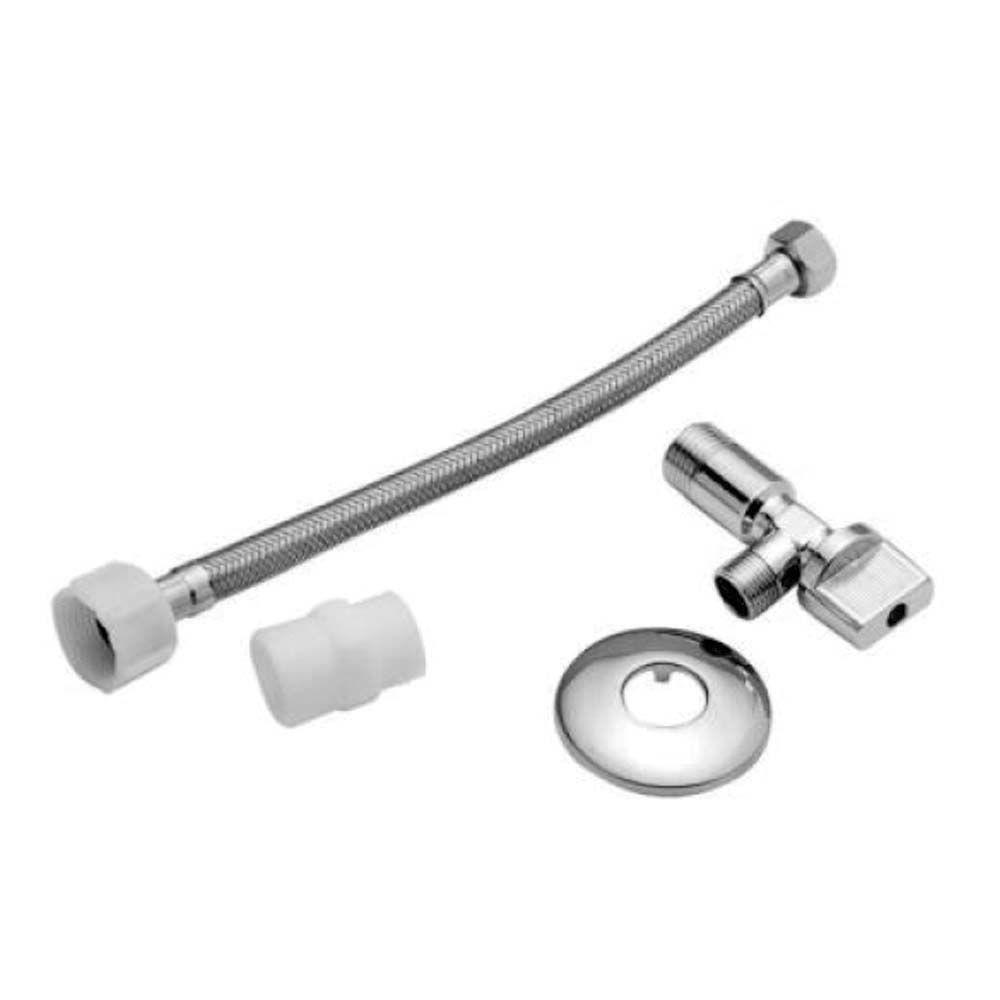 Llave Angular 1/2x1/2 y Flexible Metálico 1/2x15/16 de 35cm-0