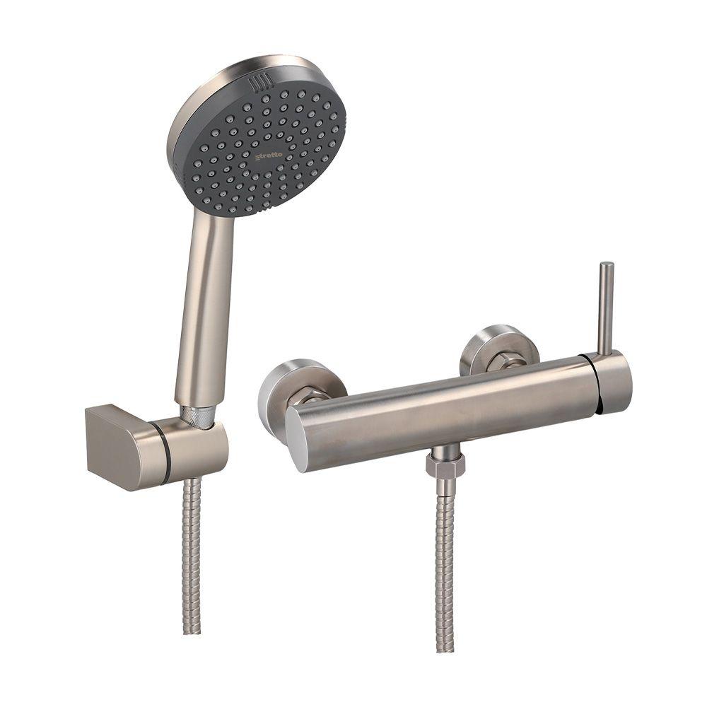 Monomando Ducha Veroli Inox Satinado-3