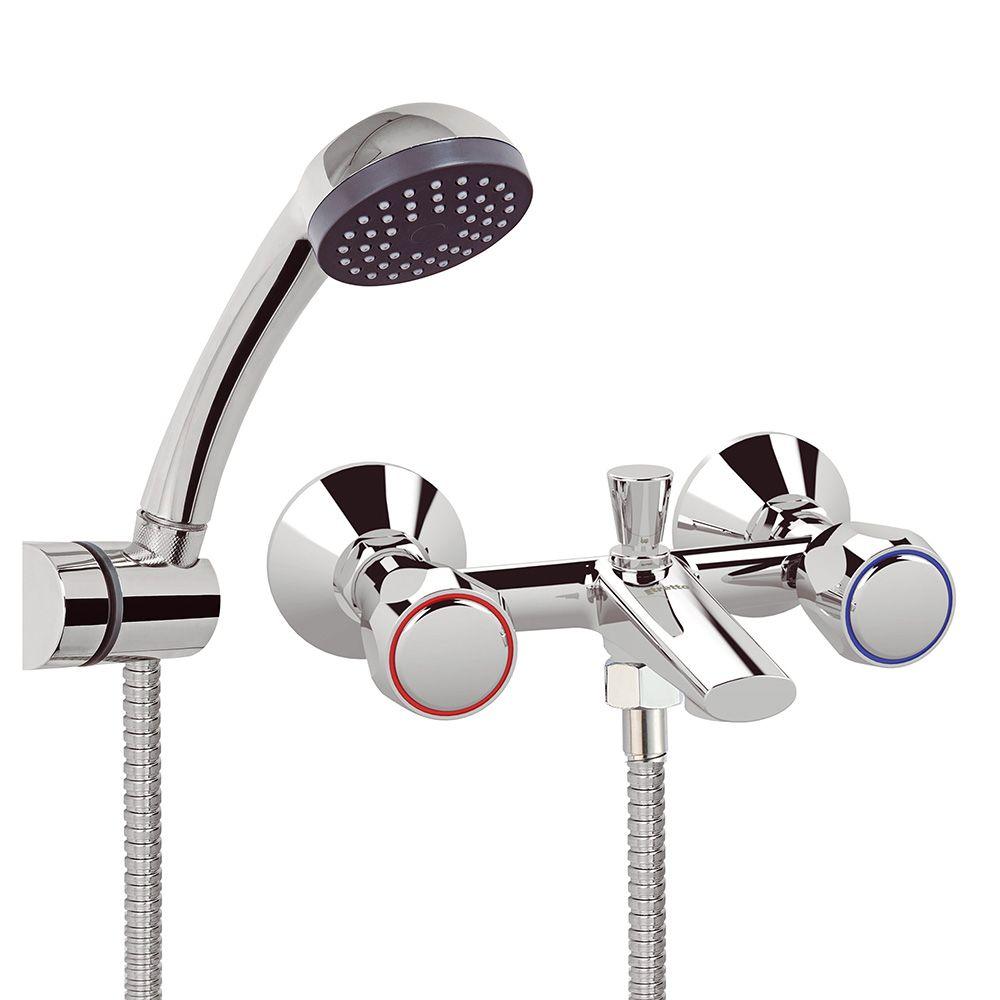 Combinación Tina Ducha Mossini Metal Cromo-6