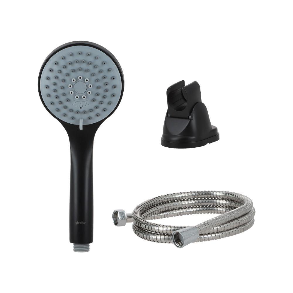Juego de Ducha Cascia Negro Mate-5