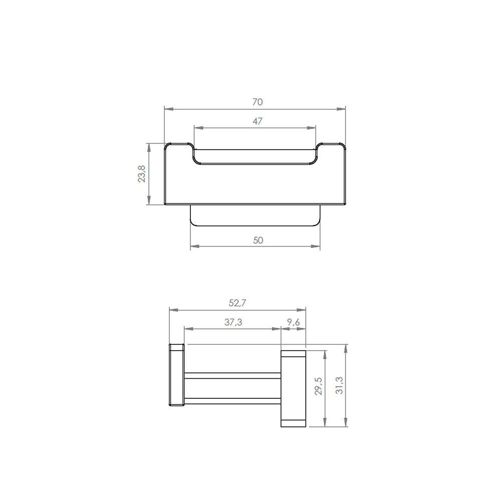 Percha doble Ottone-3