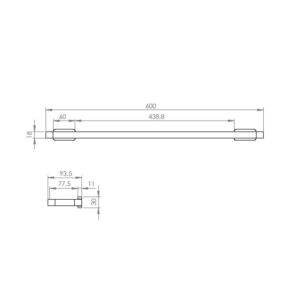 Barra toalla Ottone  60 cm-3