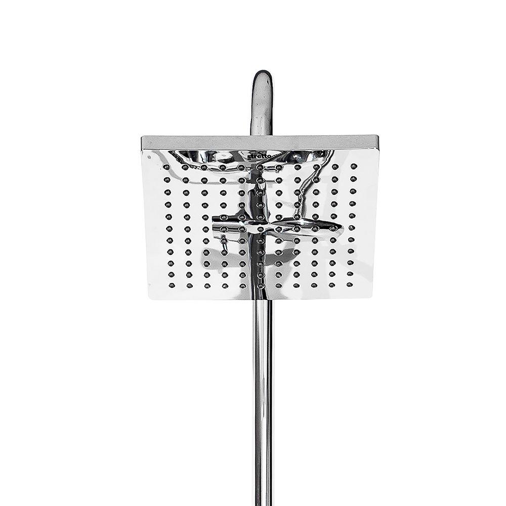 Plato Ducha Cuadrado 20 cm Cromo-3