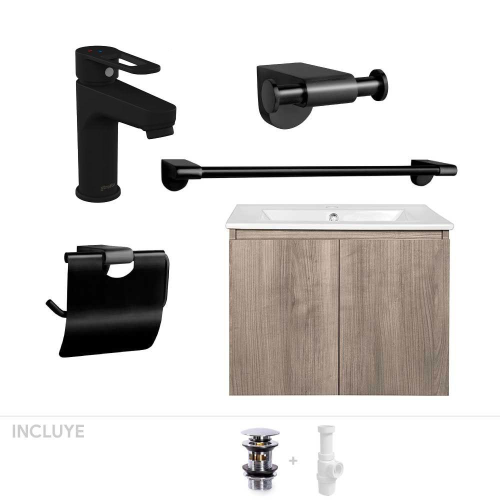 Pack Baño  Art Deco | Mueble + Giferías + Accesorios-0