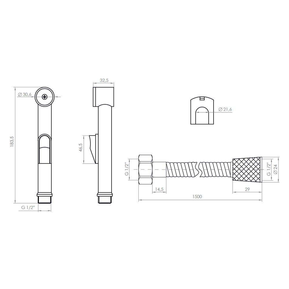 Juego Ducha Bidet Arabe-3
