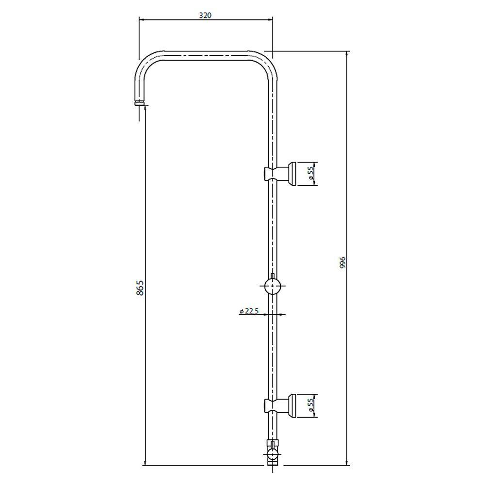 Columna de Ducha Cromo-2
