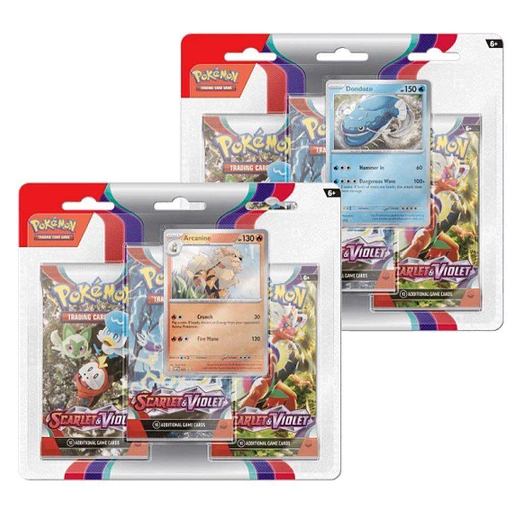 Cartas Pokemon Scarlet & Violet 3 Pack Blister Ingles-0