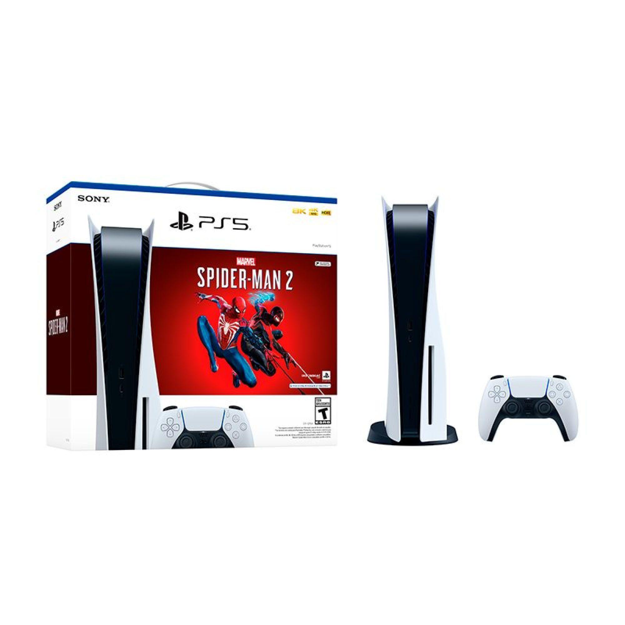 Consola Ps5 Slim 1 Tb Con Disco + Juego Spider-man 2-0