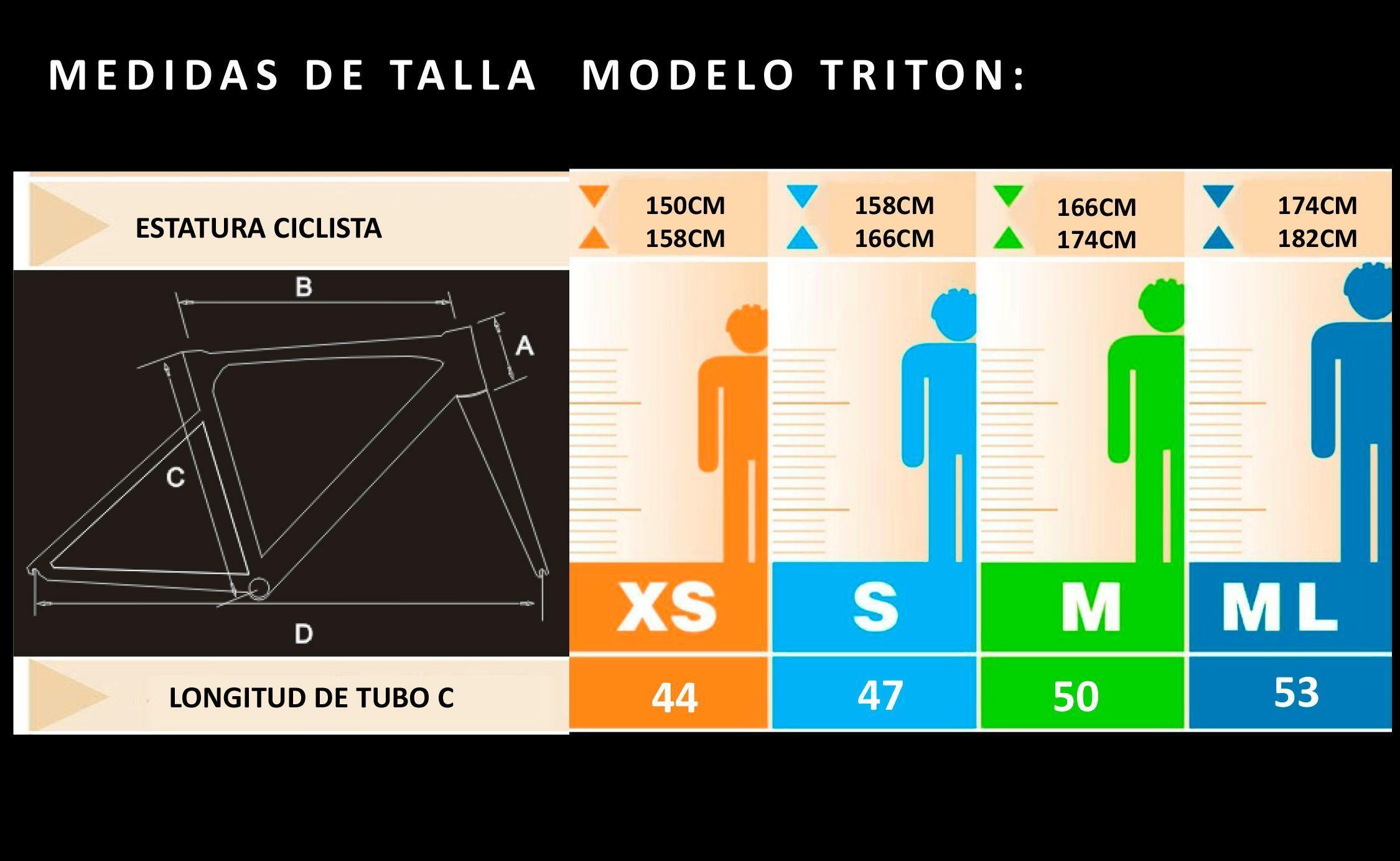 Bicicleta Sunpeed Ruta Triton Negra-6