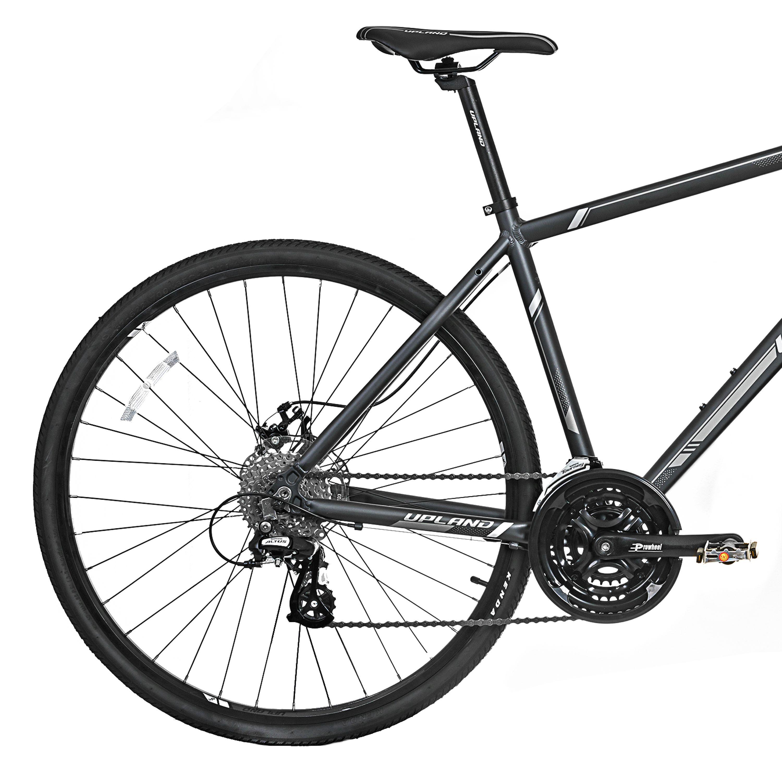 Bicicleta Upland Hibrida L380 Disco Negra-3