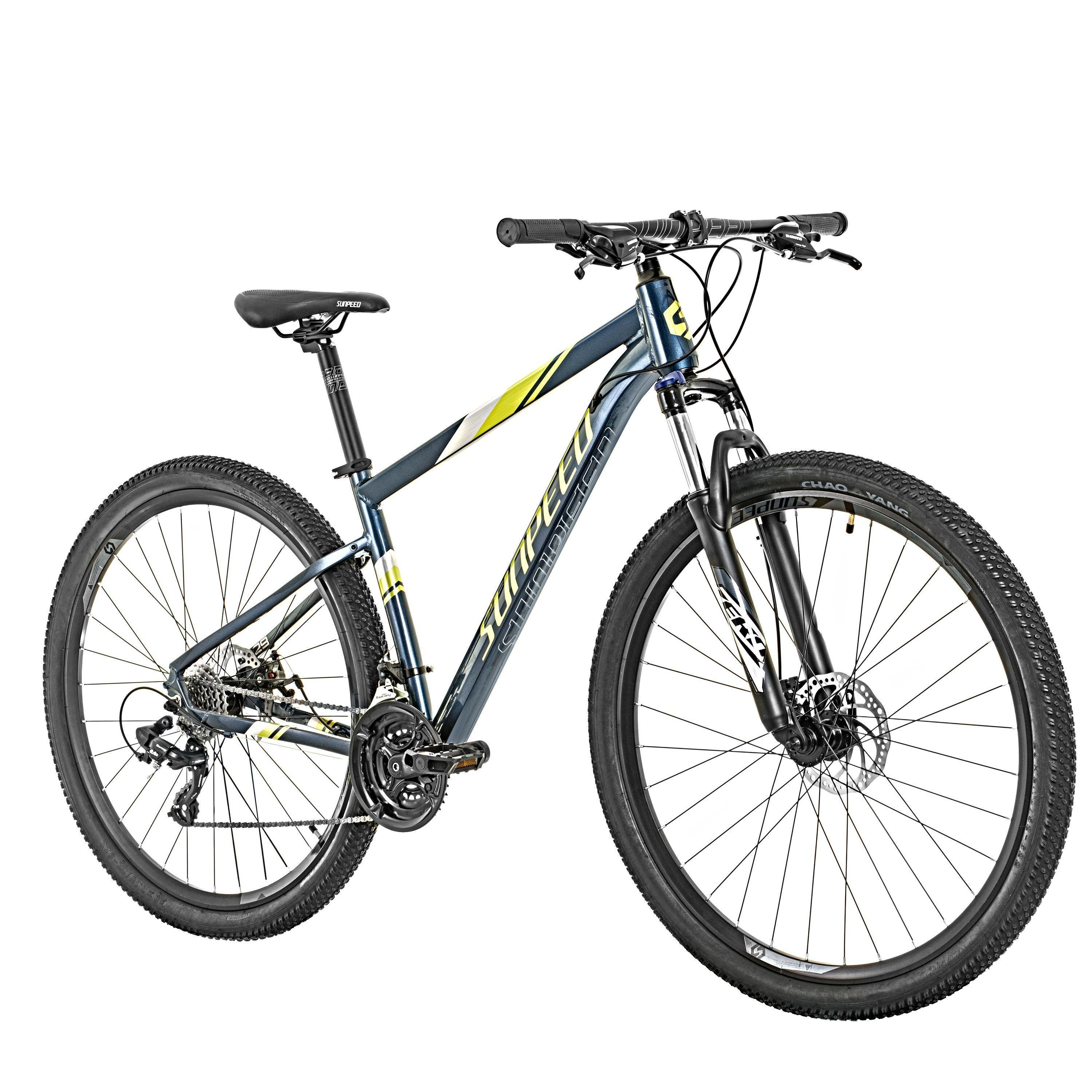 Bicicleta Sunpeed Zero Aro 29 Azul Amarillo-2