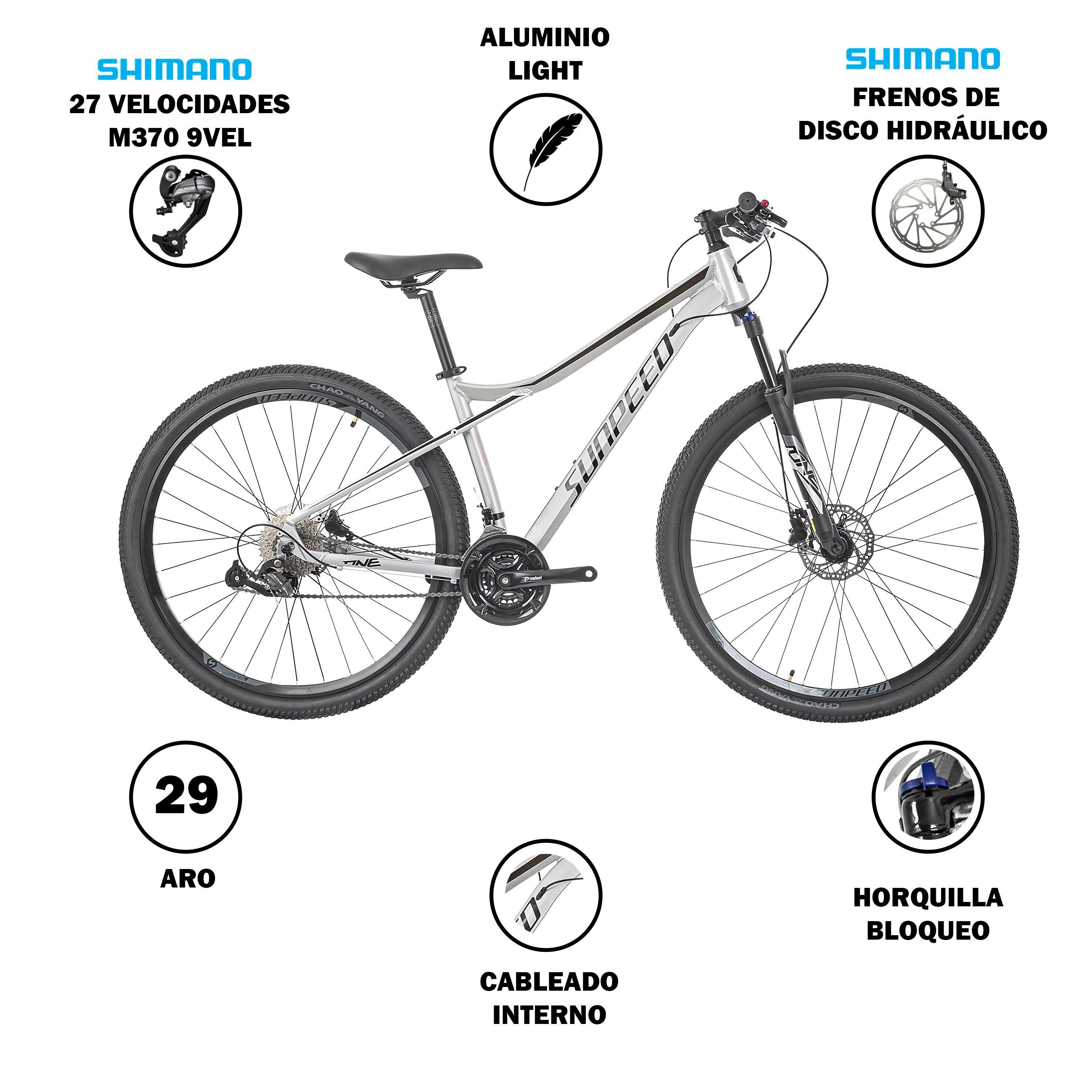 Sunpeed One Shimano MT200 Silver -2