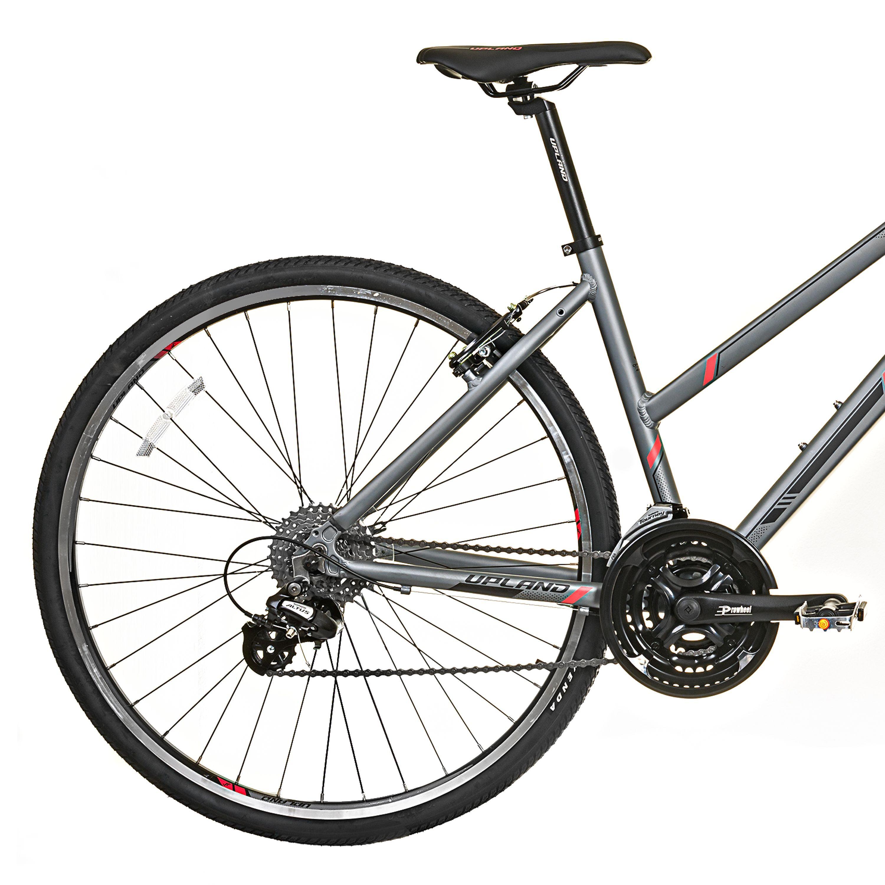 Bicicleta Upland Hibrida L380 Mujer gris-3