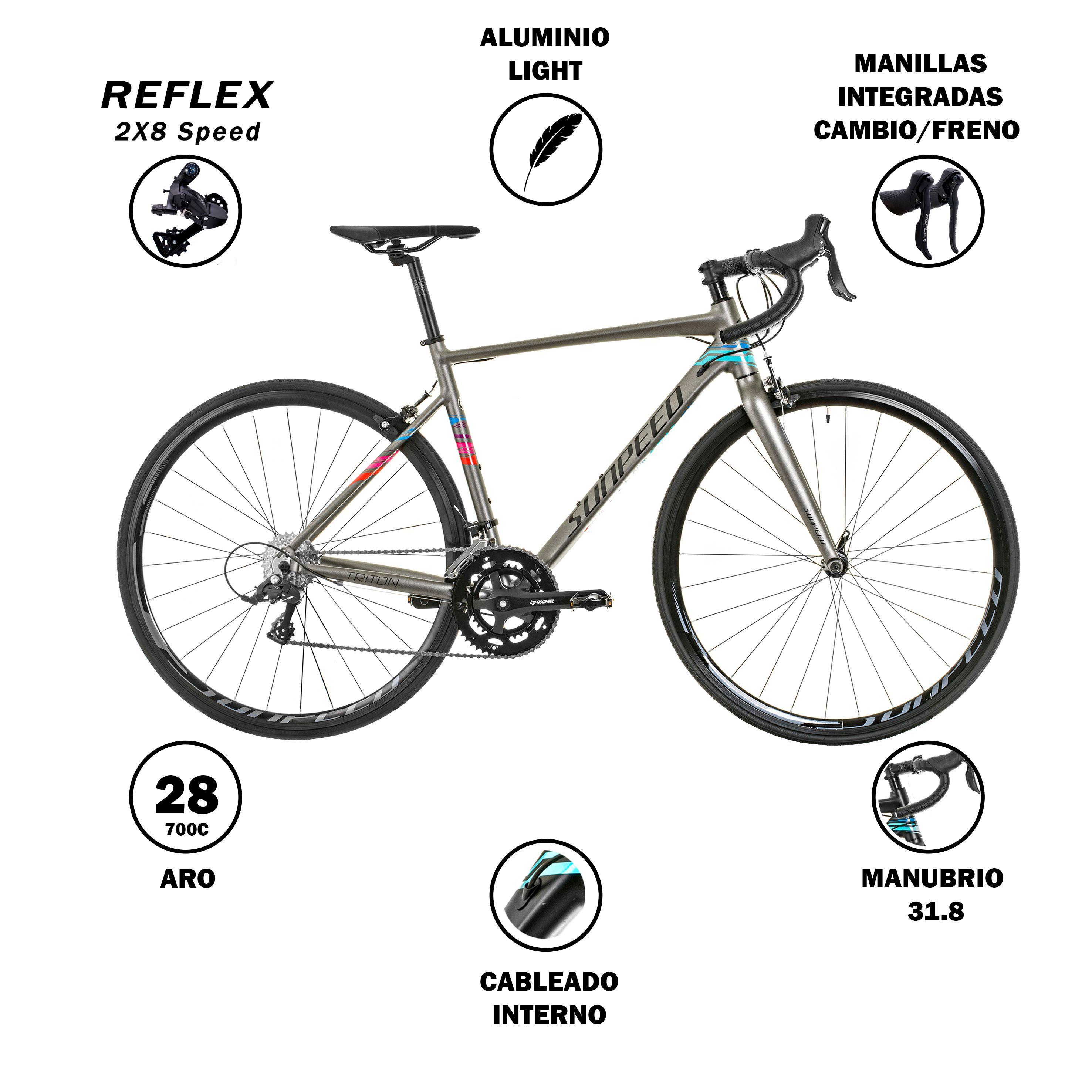 Bicicleta Sunpeed Triton Ruta Gris-1