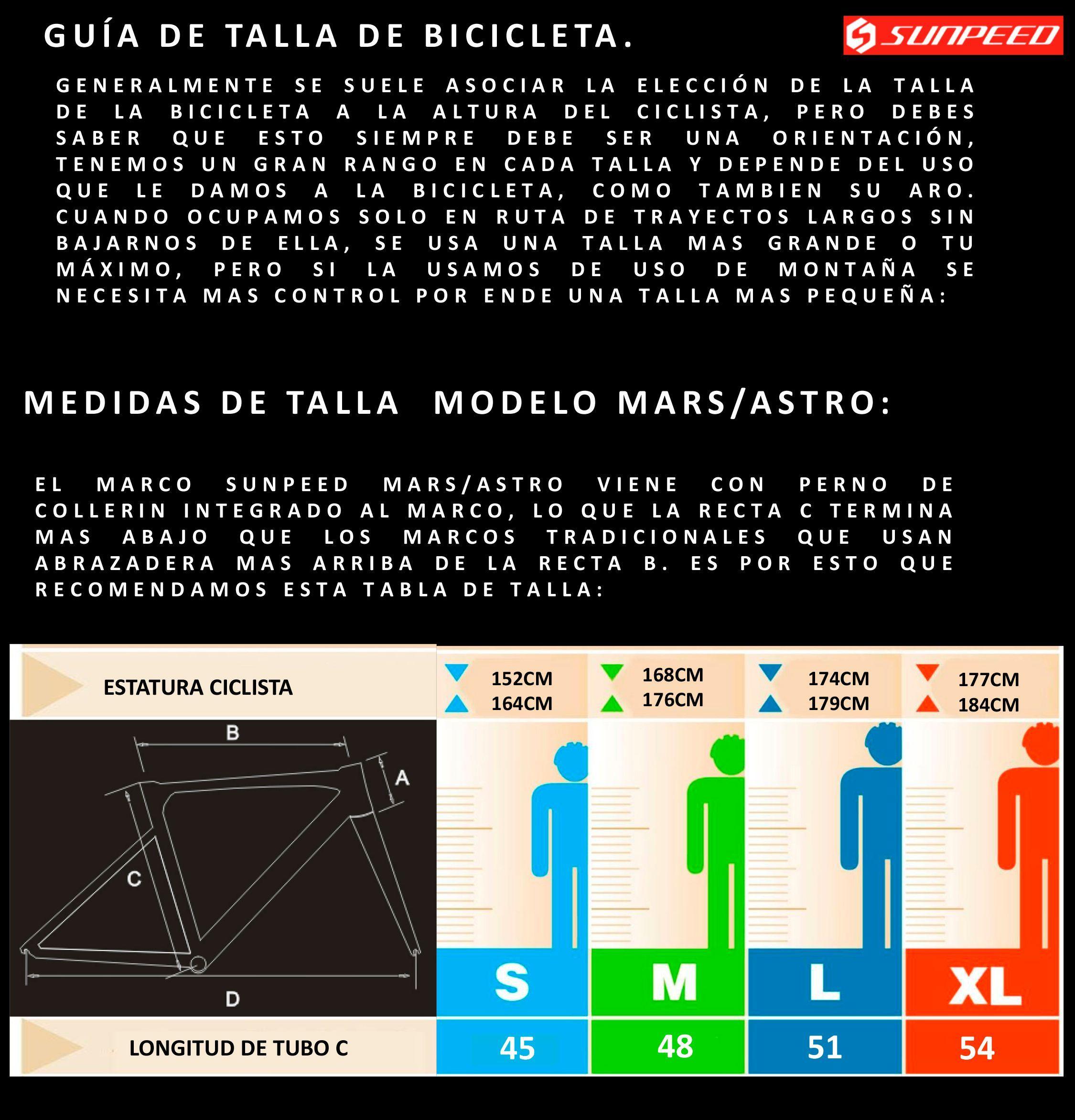 Bicicleta Sunpeed MARS Negra-5
